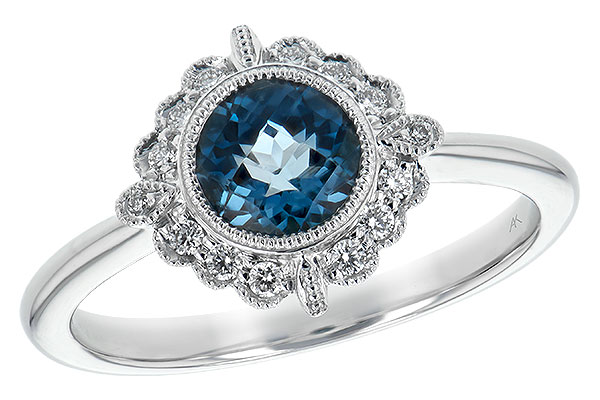 M198-65393: LDS RG .93 BLUE TOPAZ 1.05 TGW