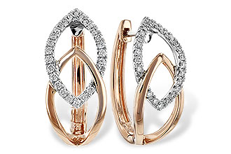 M198-71802: EARRING .25 TW (ROSE & WG)