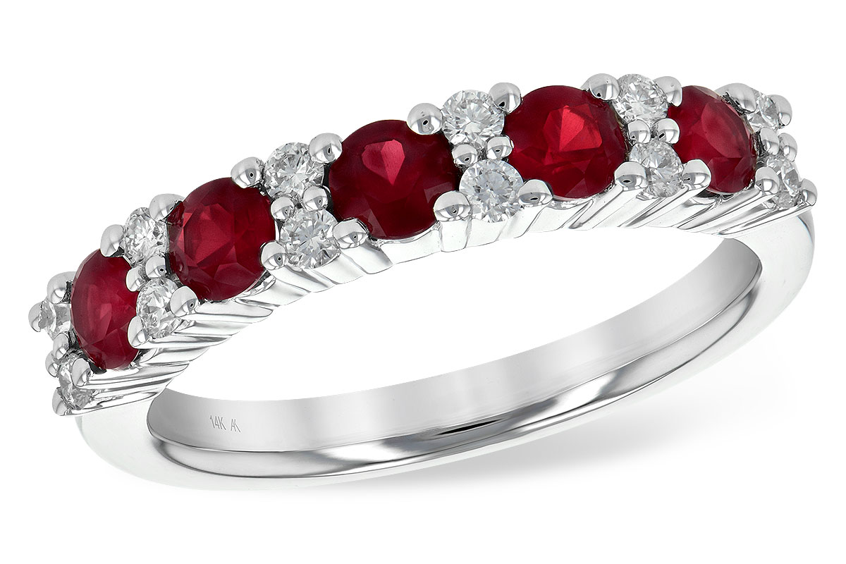 M199-56357: LDS WED RG .88 RUBY 1.12 TGW