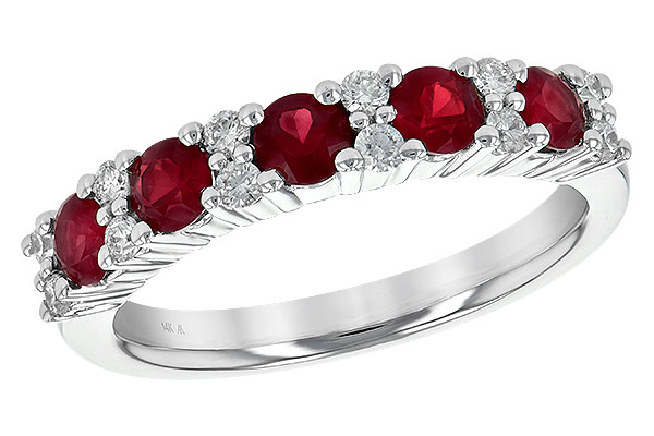 M199-56357: LDS WED RG .88 RUBY 1.12 TGW