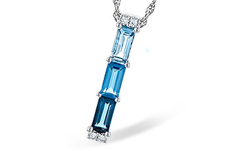 M282-30866: NECK 1.26 BLUE TOPAZ 1.30 TGW
