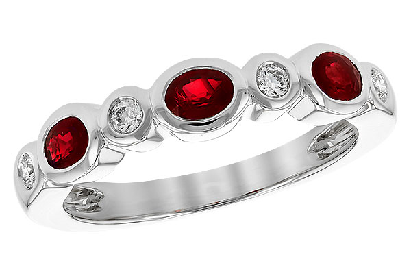 M282-30902: LDS WED RG .55 RUBY .68 TGW