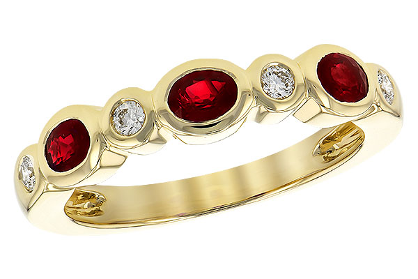M282-30902: LDS WED RG .55 RUBY .68 TGW