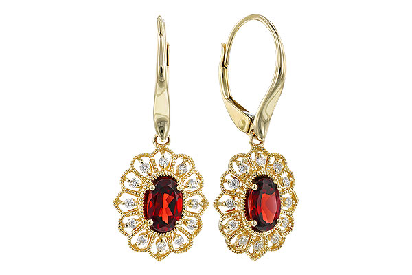 M283-21811: EARR 1.08 TW GARNET 1.24 TGW (6x4MM GAR)