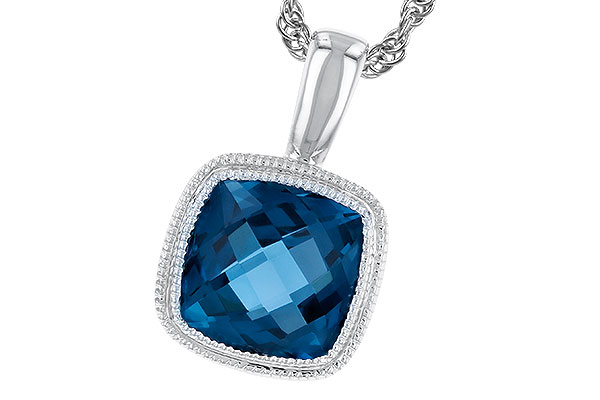 M283-23548: NECKLACE 1.10 CT LONDON BLUE TOPAZ