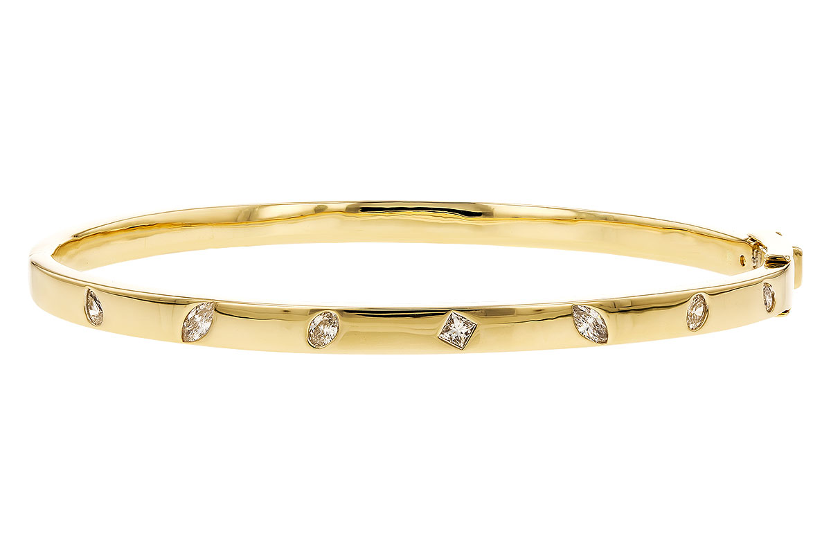 M283-25402: BANGLE .35 TW FANCY CUT DIAMONDS