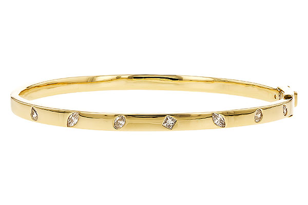 M283-25402: BANGLE .35 TW FANCY CUT DIAMONDS