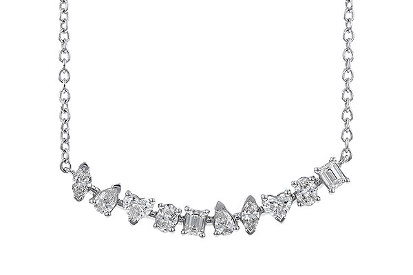 M283-25411: NECKLACE .70 TW FANCY CUT DIAS (18")