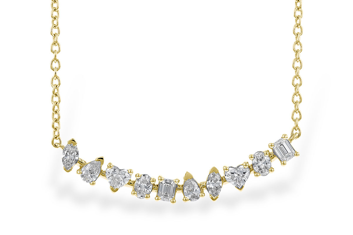 M283-25411: NECKLACE .70 TW FANCY CUT DIAS (18")