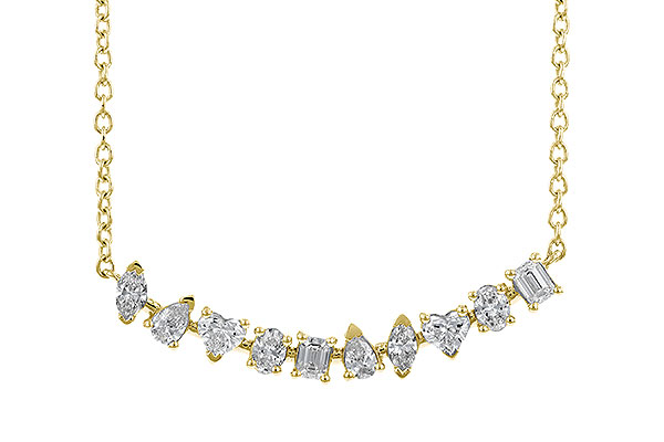 M283-25411: NECKLACE .70 TW FANCY CUT DIAS (18")