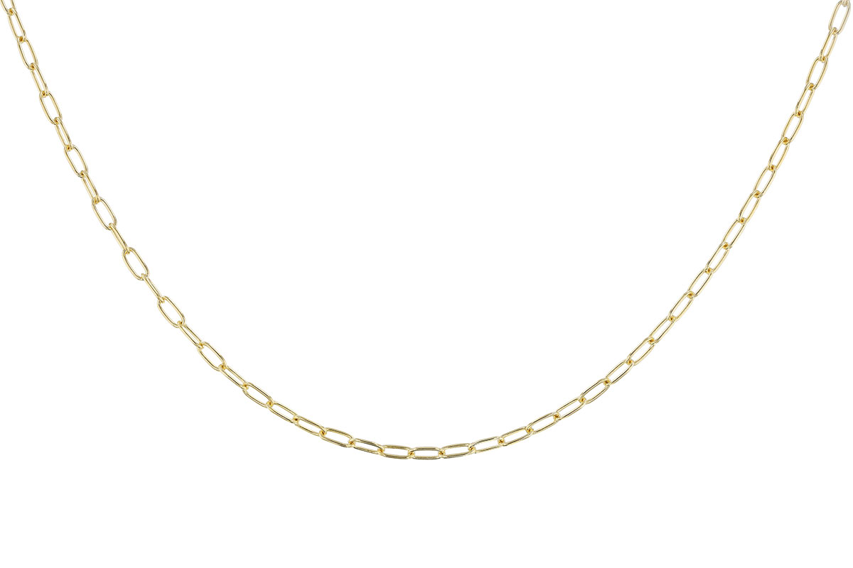 M284-09911: PAPERCLIP SM (7IN, 2.40MM, 14KT, LOBSTER CLASP)