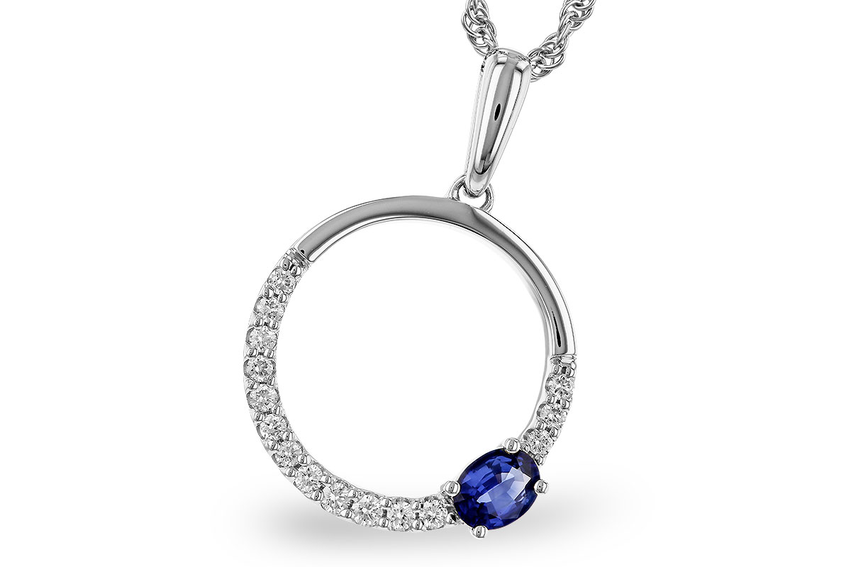 M284-12648: NECKLACE .28 SAPPHIRE .43 TGW
