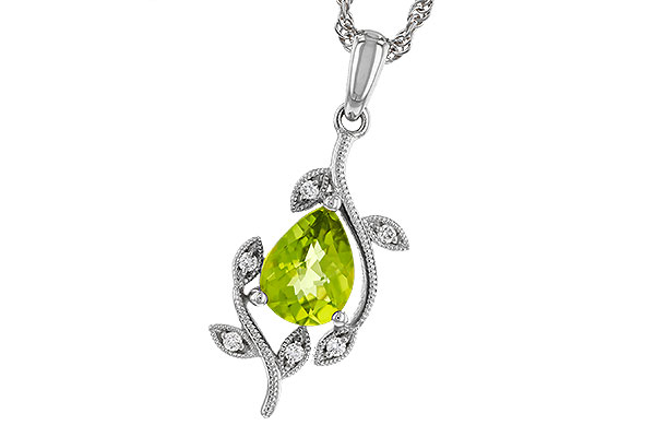 M284-12675: NECKLACE 1.16 PERIDOT 1.21 TGW (8x6MM PER)