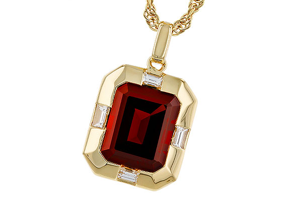 M284-13602: NECKLACE 3.65 GARNET 3.82 TGW (10x8MM GAR)