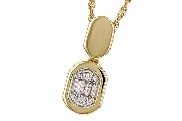 M284-15402: NECKLACE .07 TW BAG .12 TW