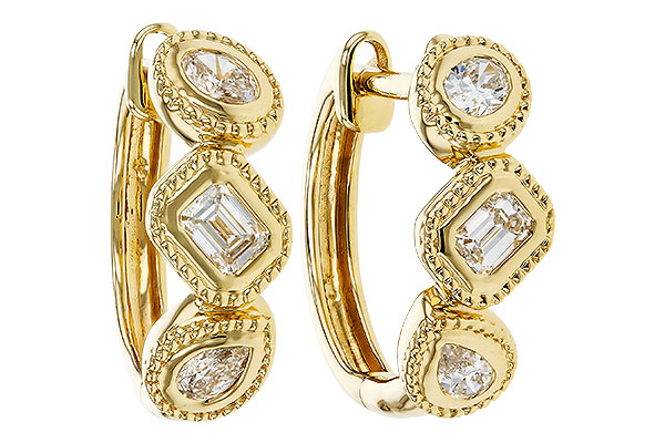 M284-17257: EARRINGS .42 TW FANCY CUT DIAS