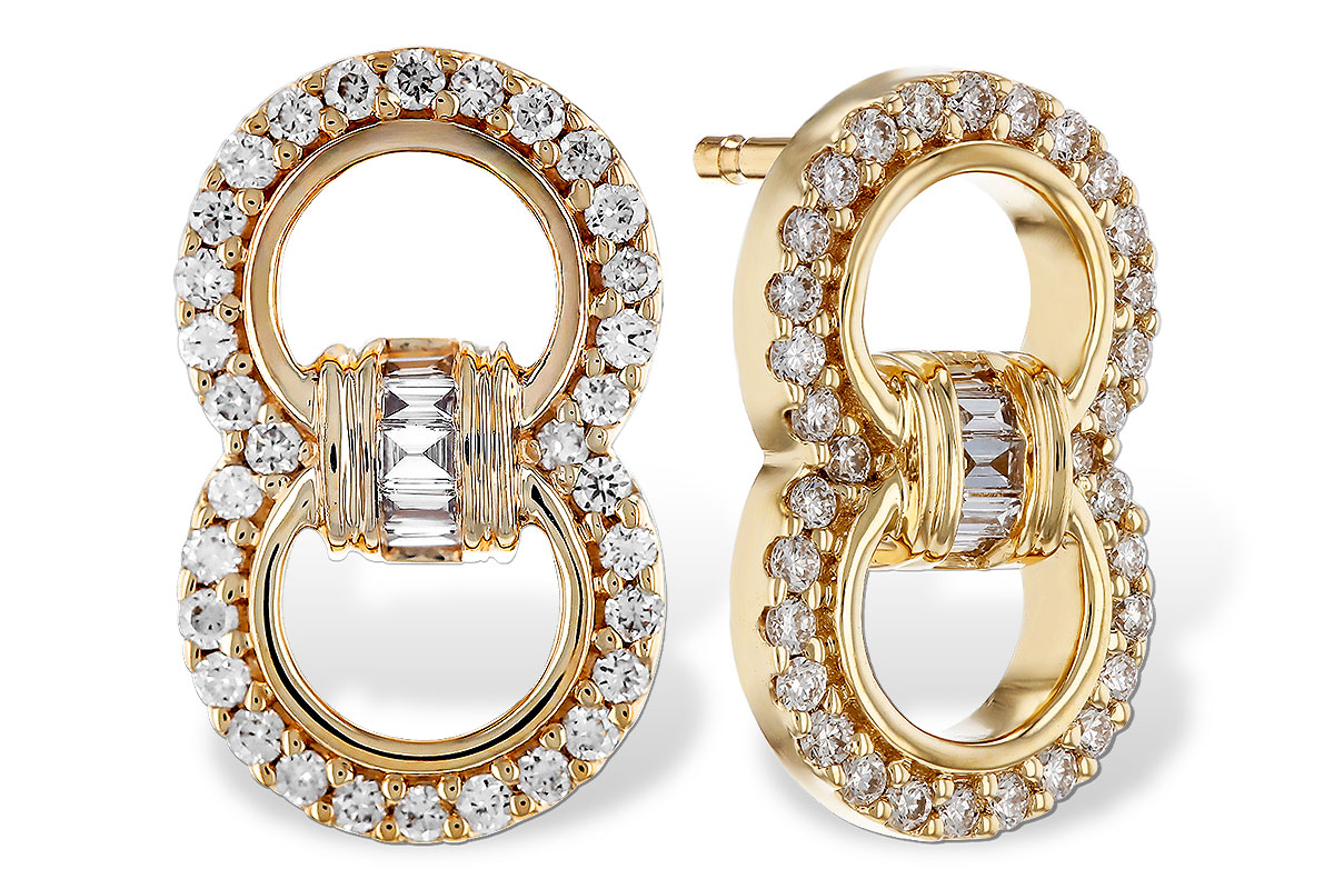 M285-00820: EARRINGS .05 TW BAGS .28 TW