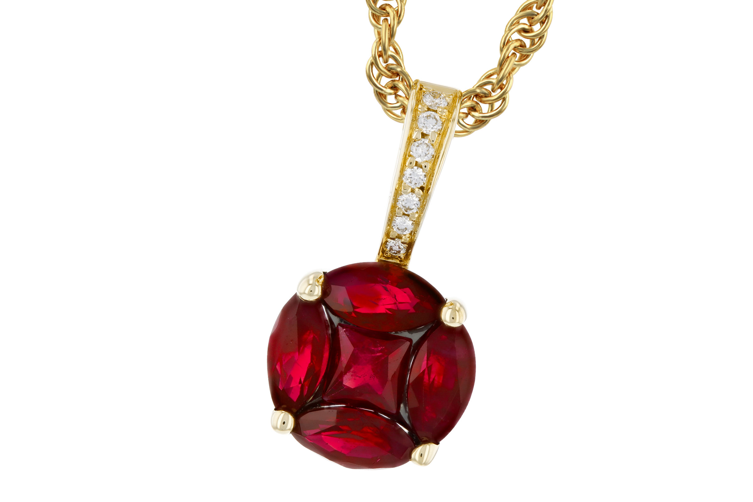 M285-00893: NECKLACE .80 RUBY .82 TW