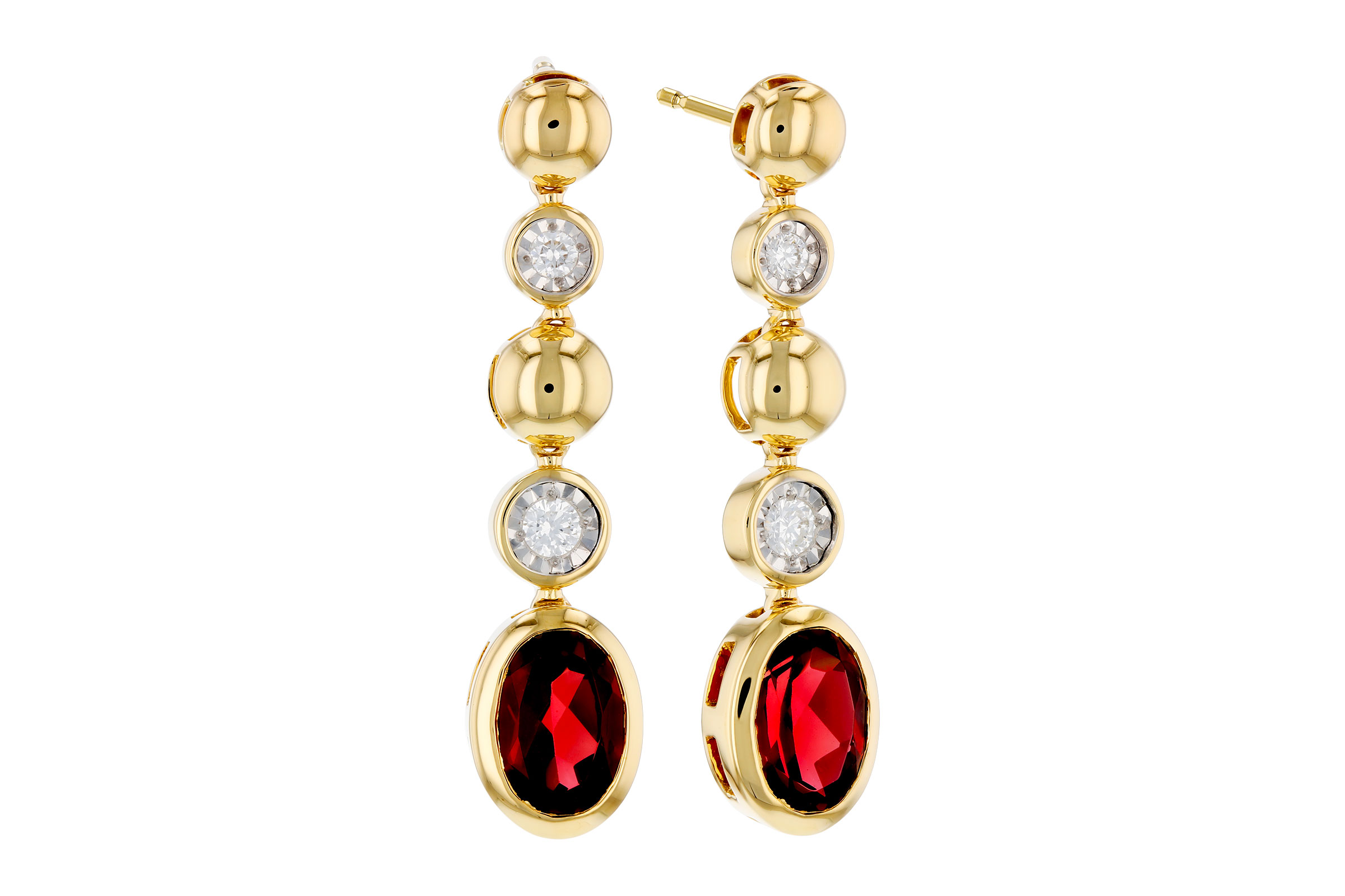 M285-01793: EARRINGS 1.76 TW GARNET 1.86 TGW